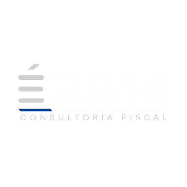 Logotipo blanco de É3314 Consultoría Fiscal